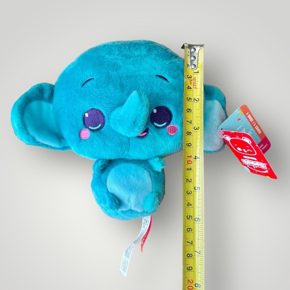 GUND Drop Elephant plush Stuffed Animal Blue-Green Series 1 Tony Trunks Soft New - Picture 2 of 15